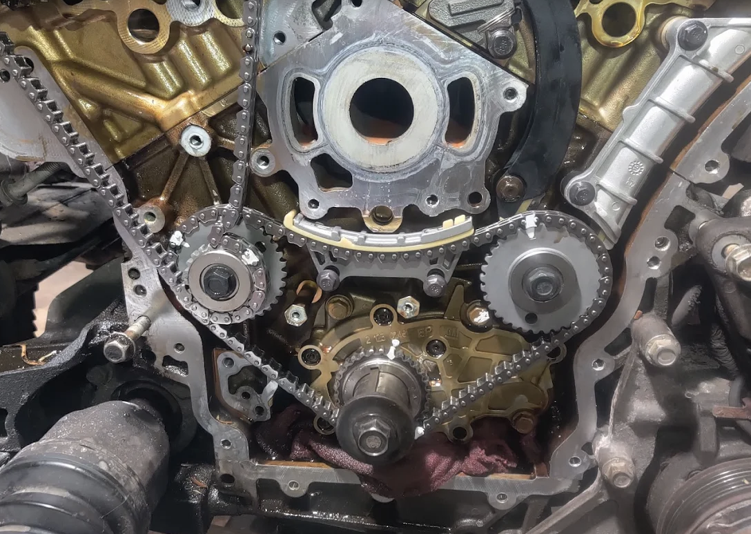 Detailed engine rebuild and timing service